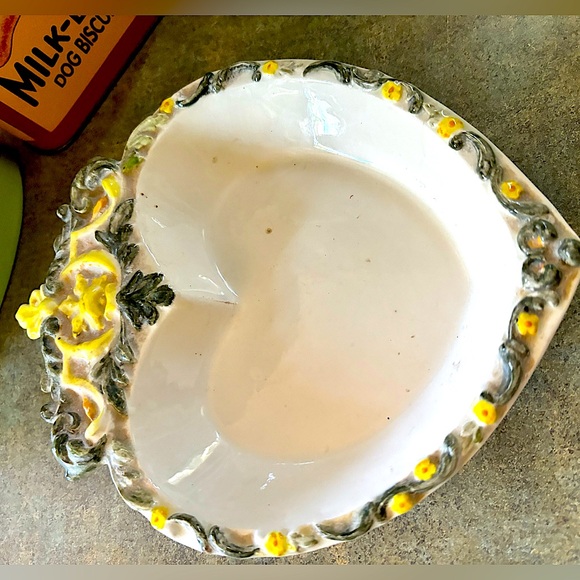 Holiday 2pc California Ceramics Handcrafted Vintage Vanity Trinket Jewelry Trays - Picture 7 of 12